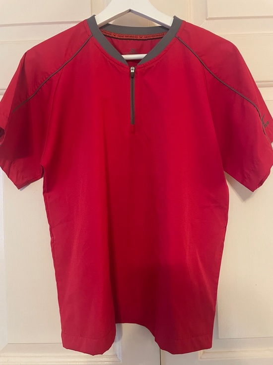 Mizuno Other - Youth L MIZUNO Performance BASEBALL WARM-UP SHIRT, RED Jersey Uniform Boys Top